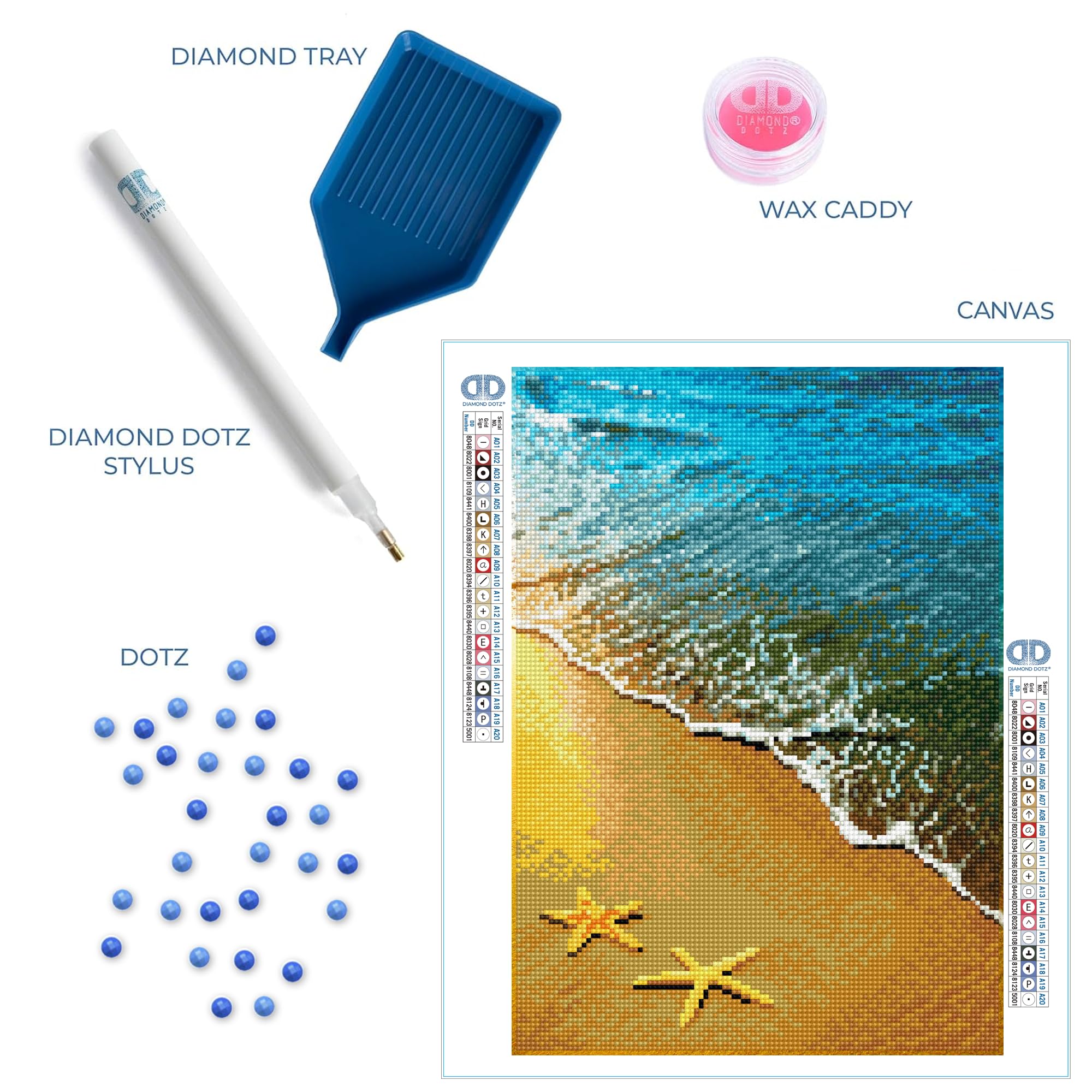 Amazon.com: DIAMOND DOTZ Summer Dreams Beach Diamond Painting Kits